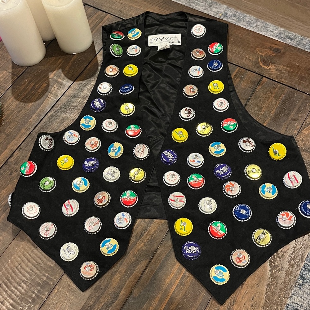 Vintage 1990 Ink Soda Cap Retro Vest Y2K - Picture 13 of 16